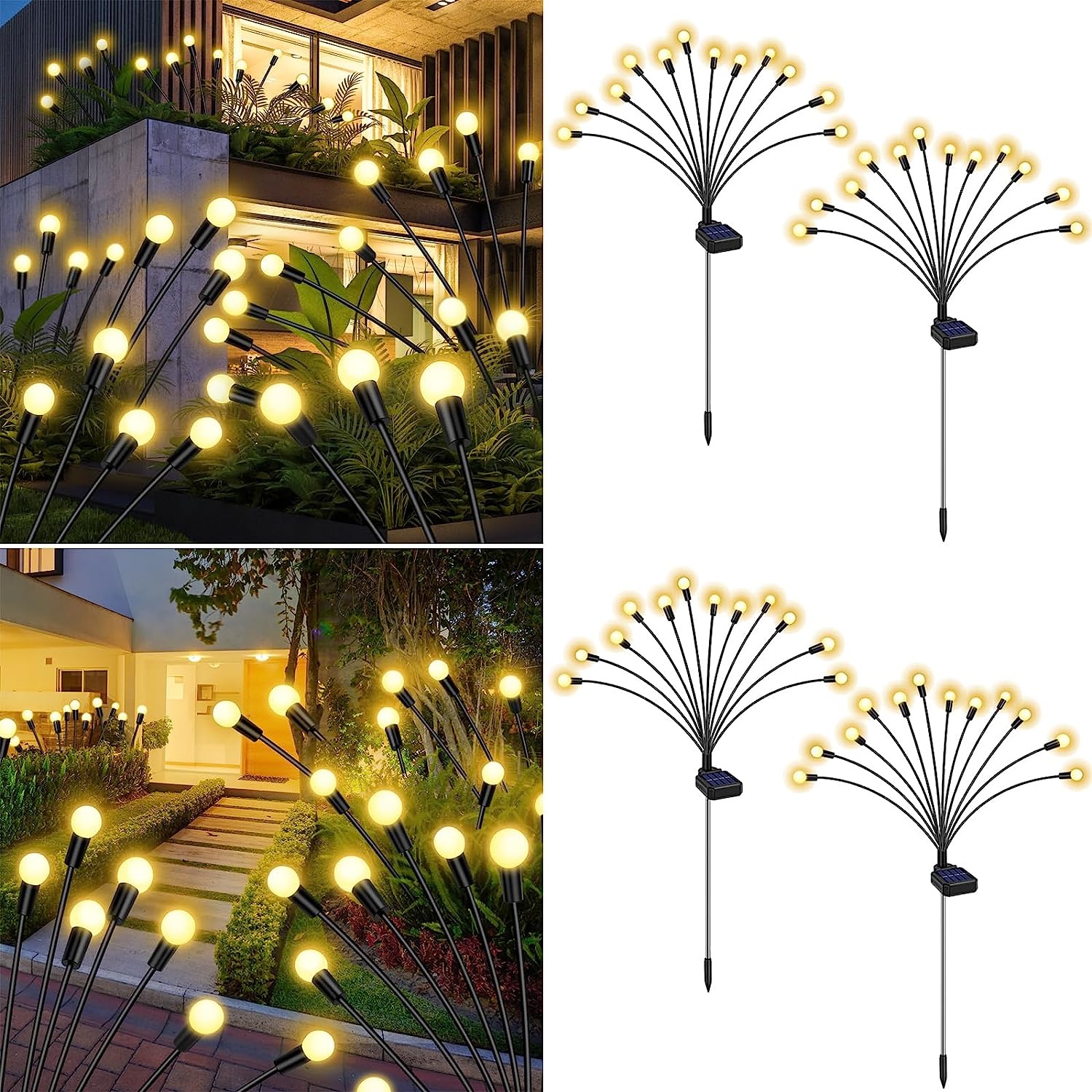 4 Pack 12 LED Solar Garden Lights™ – Ning-Life