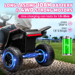 Kids ATV 4 Wheeler 24V, Ride on Toys Electric Car for Ages 3+ Toddlers Boys Girls with Remote Control, LED Headlights, Bluetooth, Music Player, Pink - Image 7