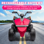 Kids ATV 4 Wheeler 24V, Ride on Toys Electric Car for Ages 3+ Toddlers Boys Girls with Remote Control, LED Headlights, Bluetooth, Music Player, Pink - Image 8