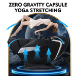 KOLLECKTIV 2025 Upgraded Massage Chair Full Body Zero Gravity 4D SL Track Yoga Stretching, AI Voice, Black - Image 5