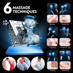 KOLLECKTIV 4D Massage Chair Zero Gravity Full Body Shiatsu Stretch SL Track, 12 Auto Modes & 6 Massage Techniques, Heating, AI Vioce, Electric Calf-rest Extension, Black and Blue - Image 5