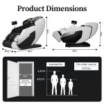 KOLLECKTIV 2025 Upgraded Massage Chair Full Body Zero Gravity 4D SL Track Yoga Stretching, AI Voice, White - Image 7