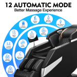 KOLLECKTIV 2025 Upgraded Massage Chair Full Body Zero Gravity 4D SL Track Yoga Stretching, AI Voice, Black - Image 4