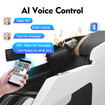 KOLLECKTIV 2025 Upgraded Massage Chair Full Body Zero Gravity 4D SL Track Yoga Stretching, AI Voice, White - Image 6
